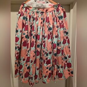 New w/out TagsPinup Couture Mary Blair Retro Skirt in Pink and Red Floral Large